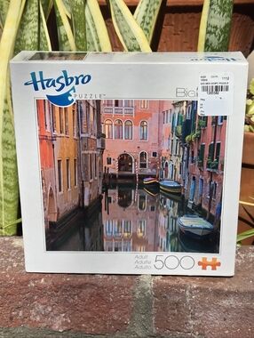 Hasbro Big Ben 500 Piece Venice Canal Scene Jigsaw Puzzle